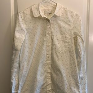 Madewell polka dot button down